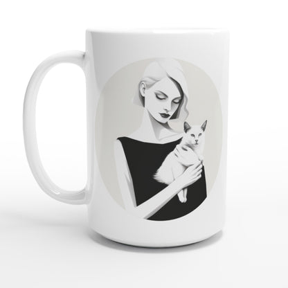 Monochrome Glamour - Ceramic Coffee Mug