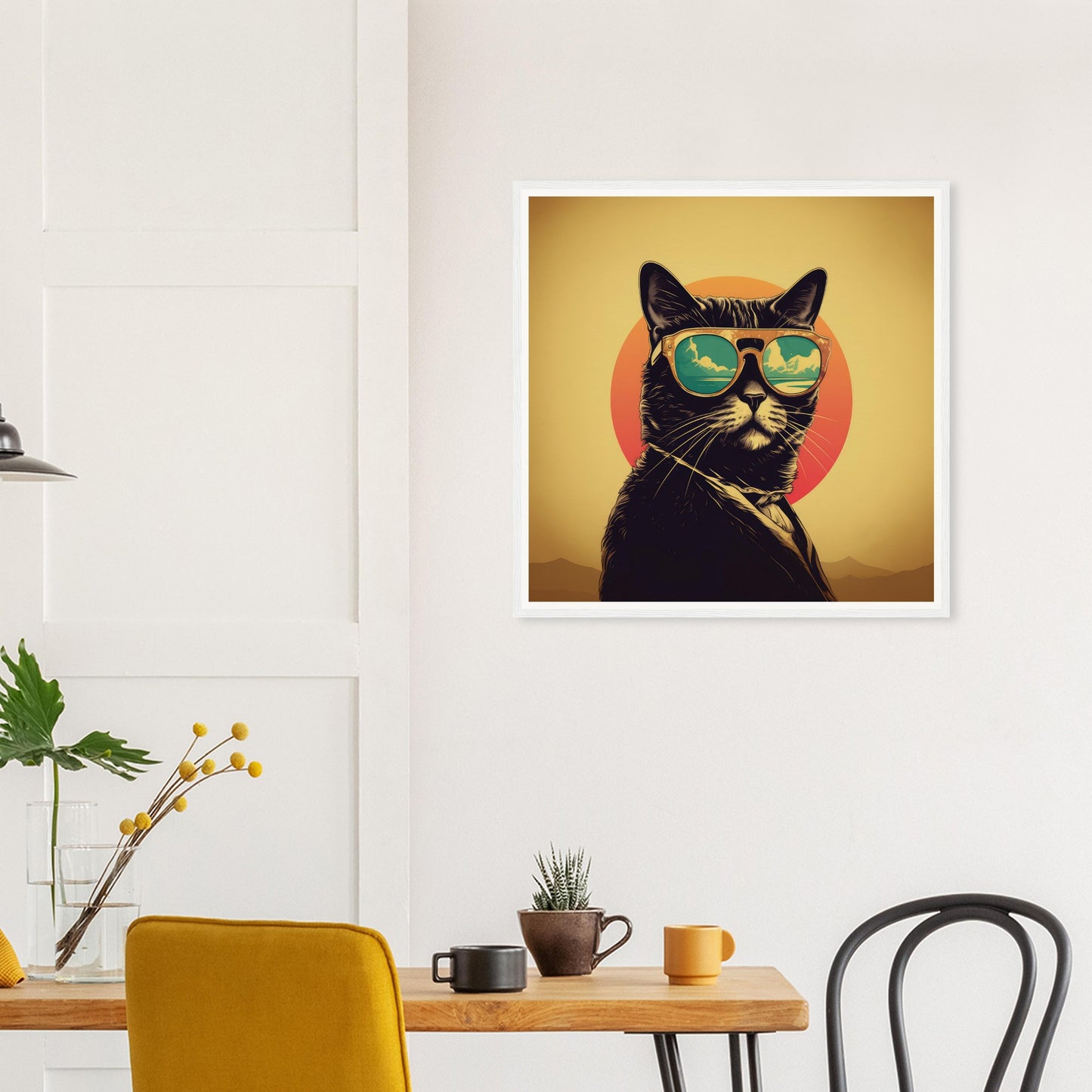 Retro Cool Cat - Matte Archival Poster