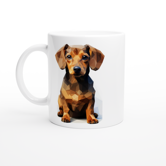 Crystal Daschund - Ceramic Coffee Mug