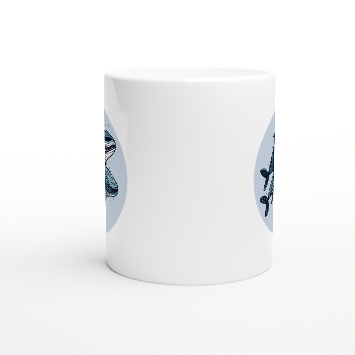 Pair Of Whales - Ceramic Coffee Mug