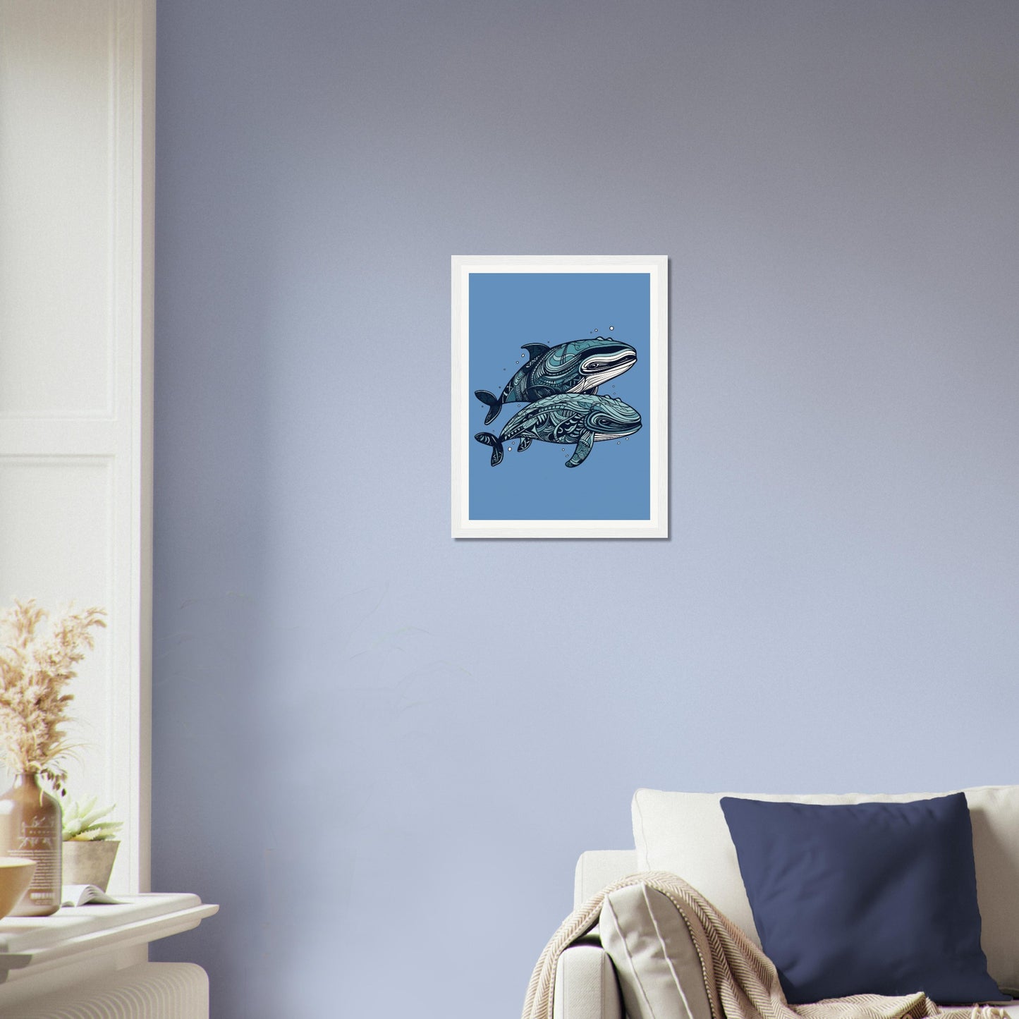 Pair Of Whales - Matte Archival Poster