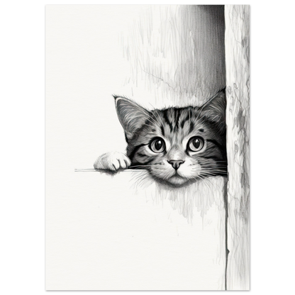 Peeking Out - Matte Archival Poster