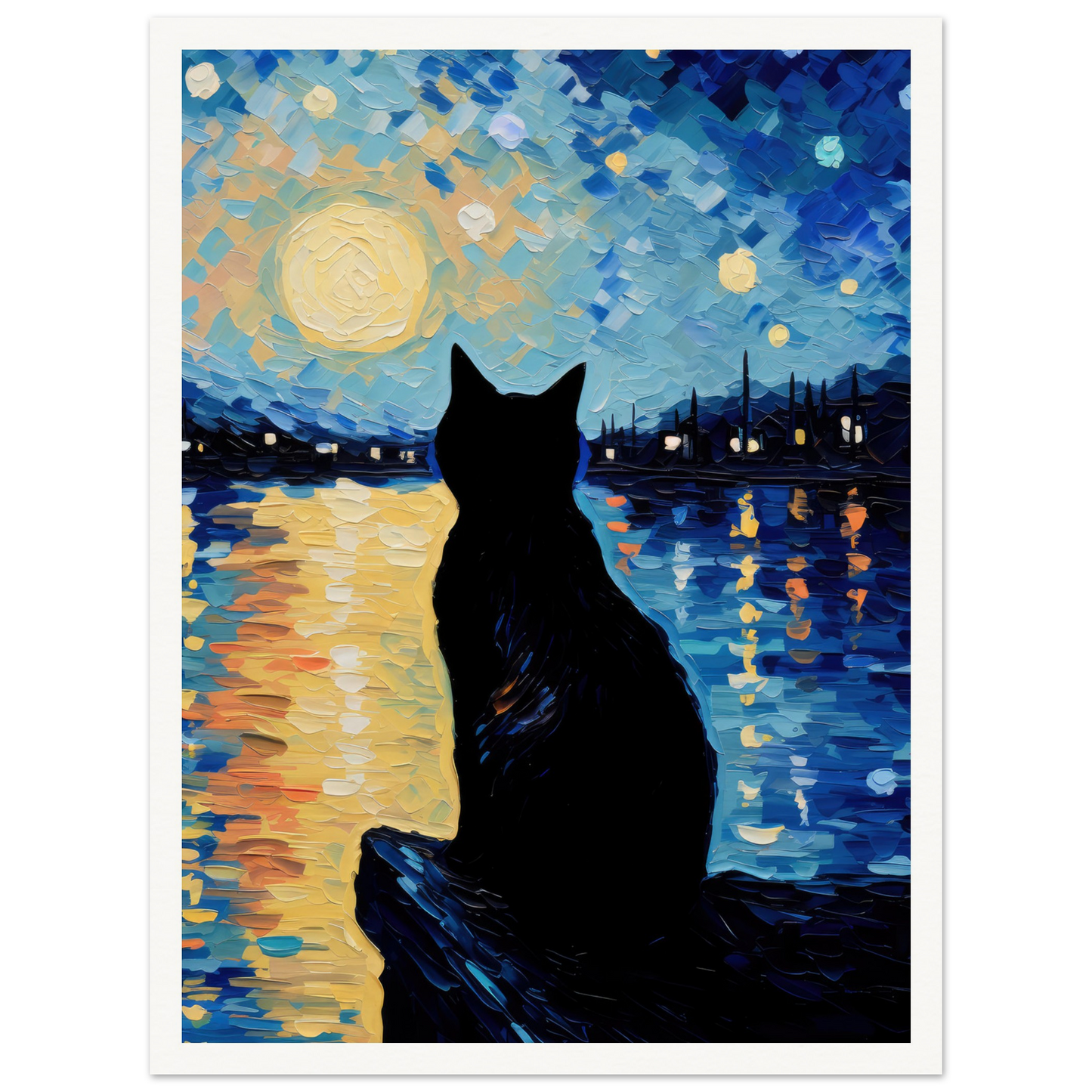 Moonrise Docks - Matte Archival Poster