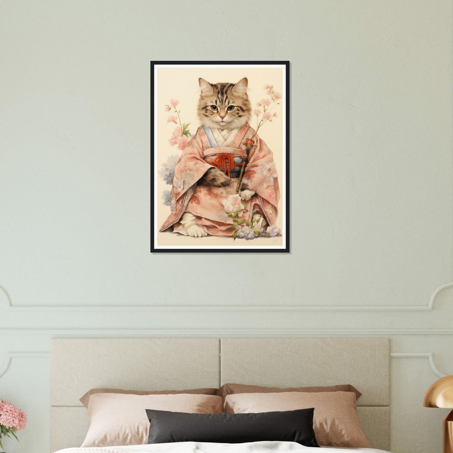 Kimono Cat - Matte Archival Poster