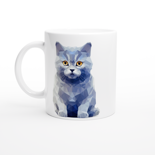 Crystal British Shorthair - Ceramic Coffee Mug