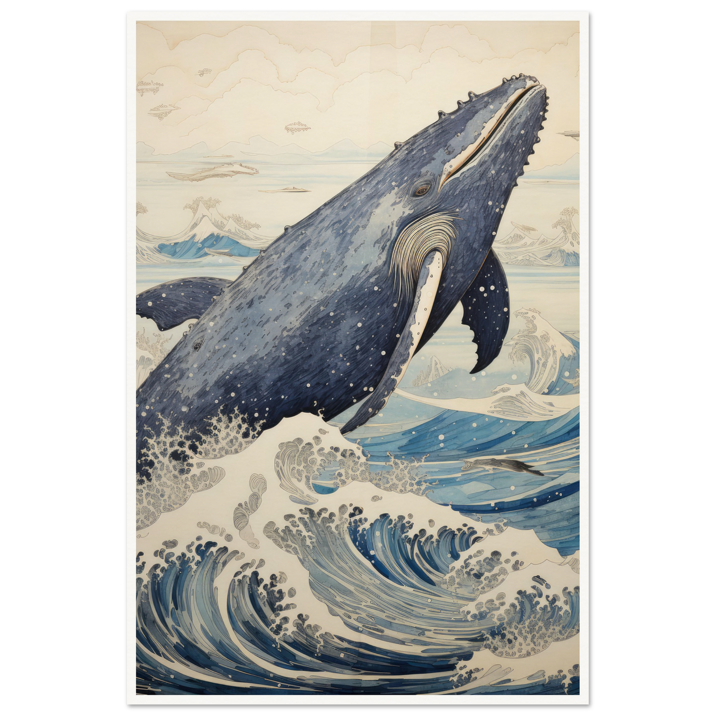 Breaching Whale - Matte Archival Poster