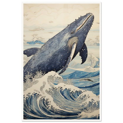 Breaching Whale - Matte Archival Poster