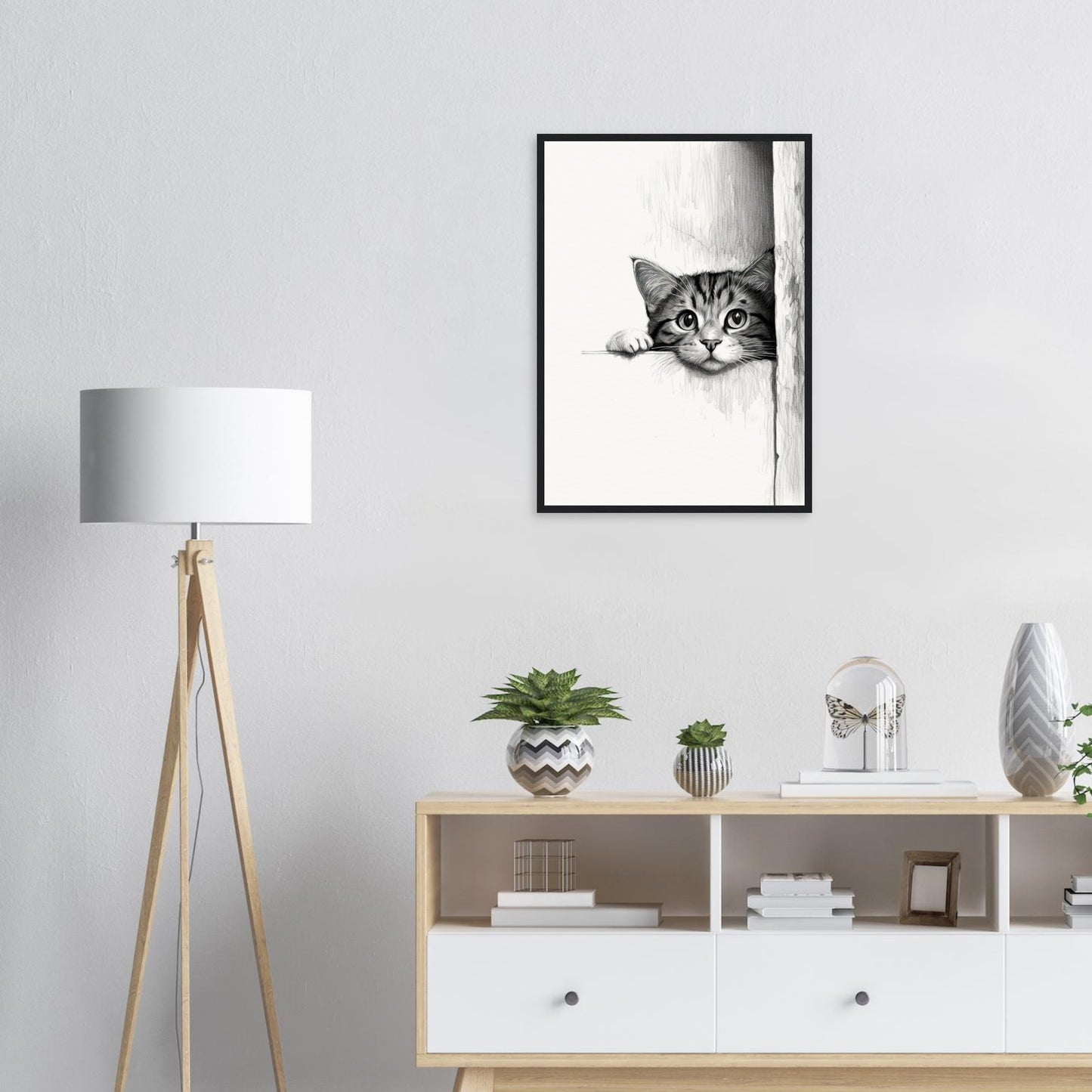 Peeking Out - Matte Archival Poster