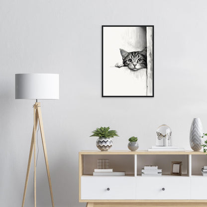 Peeking Out - Matte Archival Poster