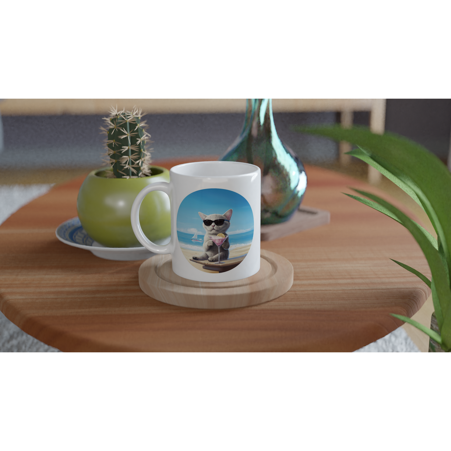 Martini Beach - Ceramic Coffee Mug