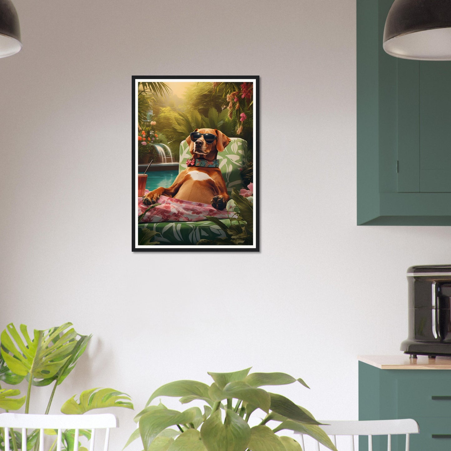 Poolside Paradise II - Matte Archival Poster