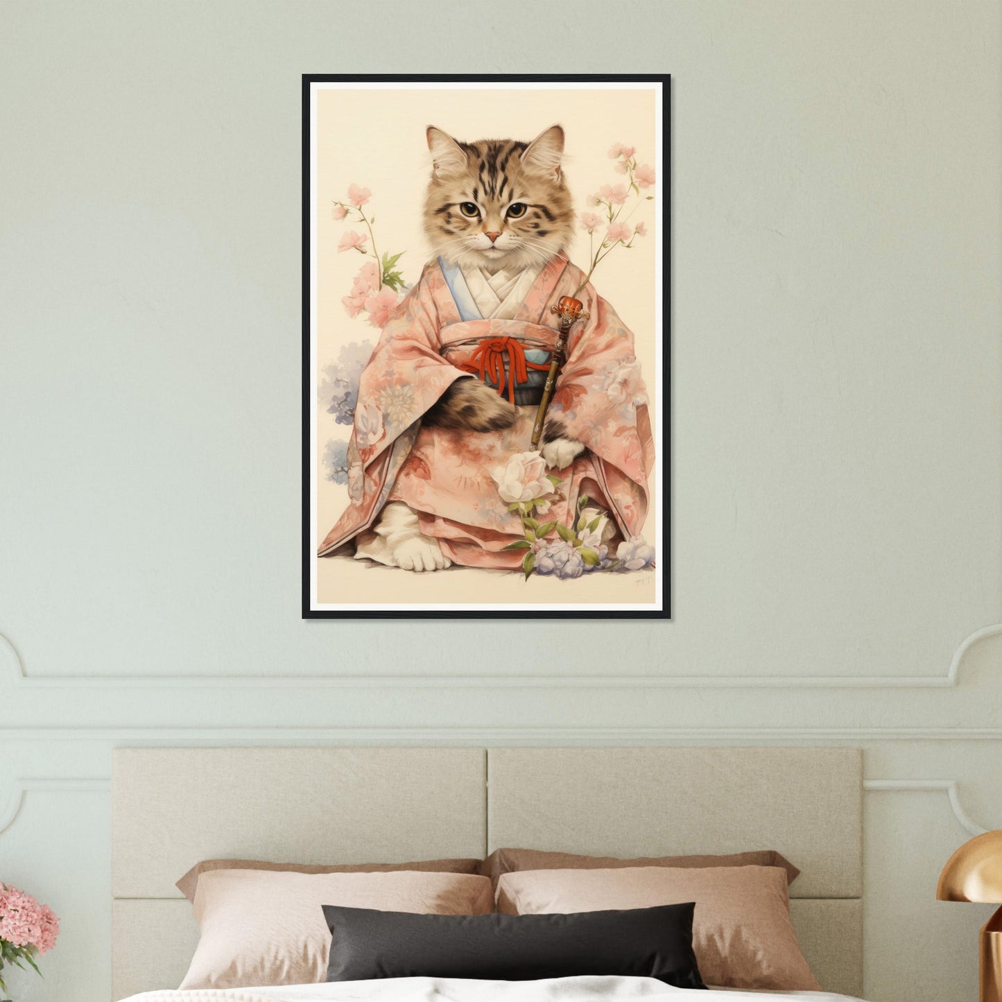 Kimono Cat - Matte Archival Poster