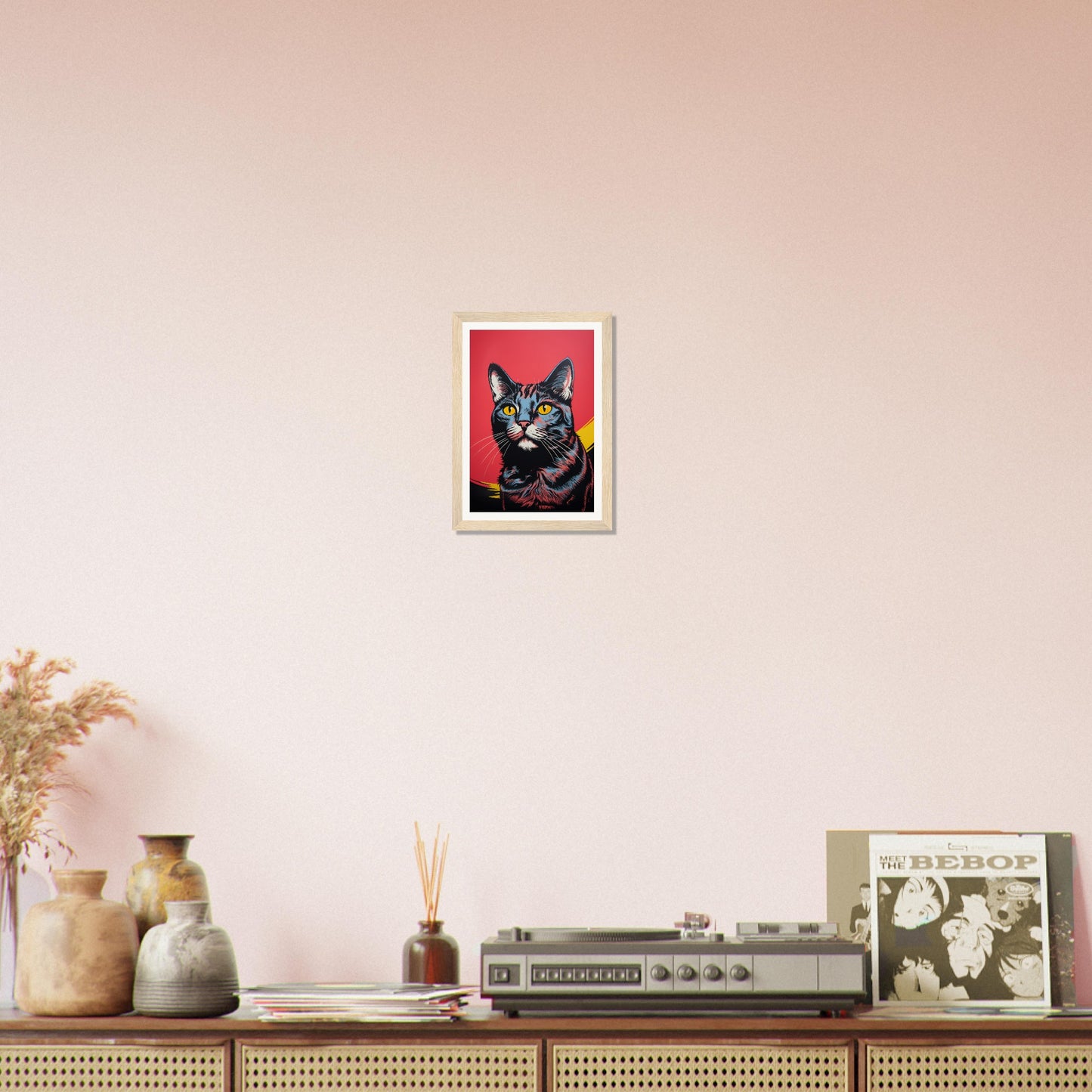 Retro Pop Art Cat - Matte Archival Poster