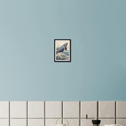 Breaching Whale - Matte Archival Poster