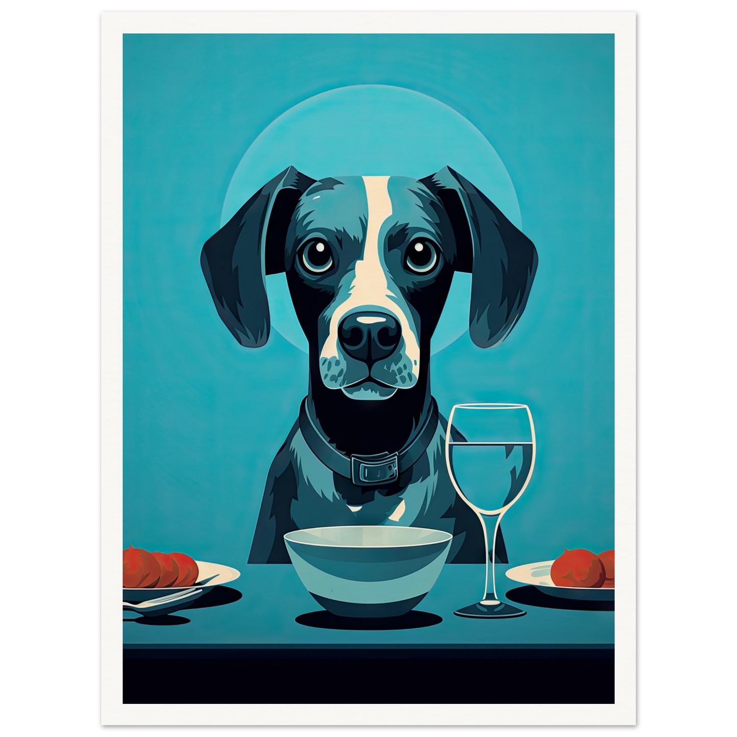 Blue Beagle - Matte Archival Poster