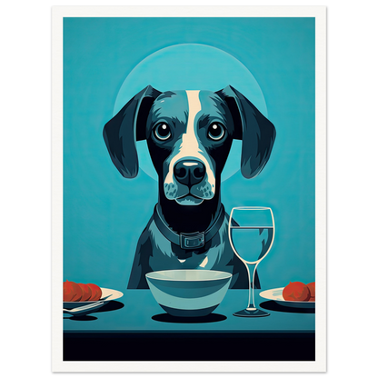 Blue Beagle - Matte Archival Poster