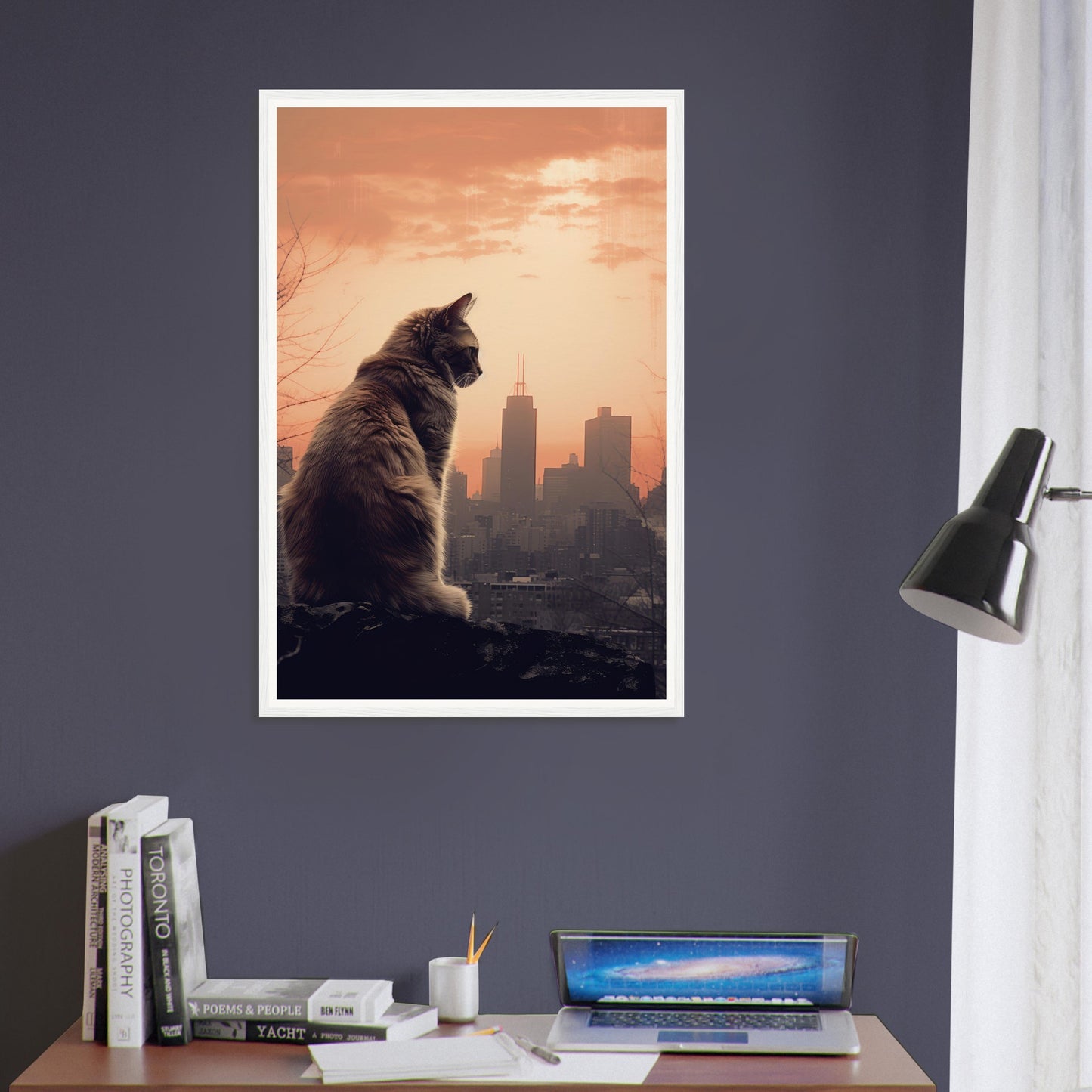 Skyline Cat - Matte Archival Poster