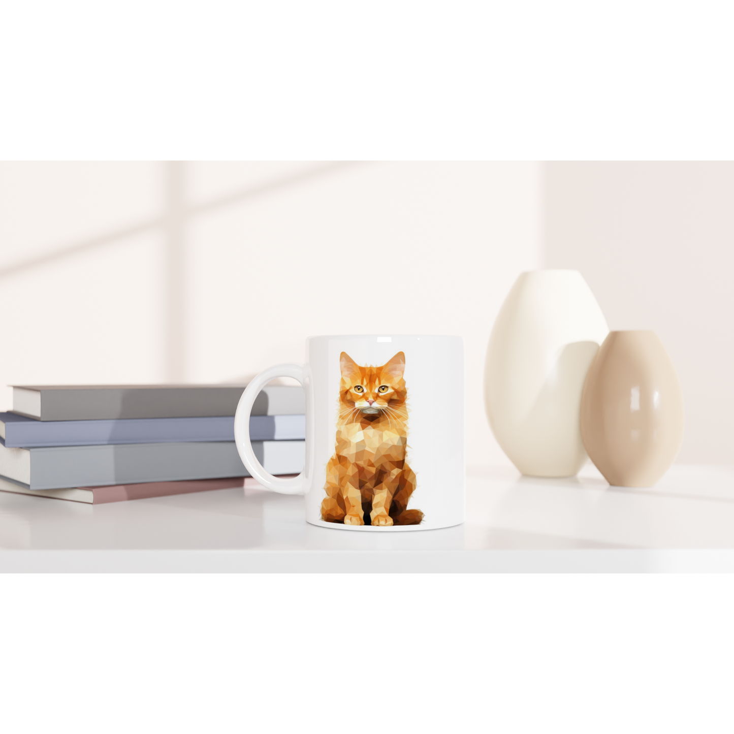 Crystal Ginger Shorthair - Ceramic Coffee Mug