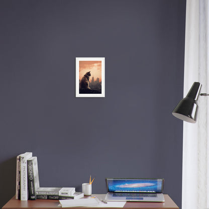 Skyline Cat - Matte Archival Poster
