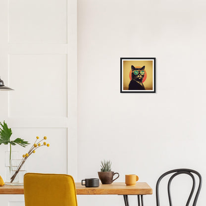 Retro Cool Cat - Matte Archival Poster