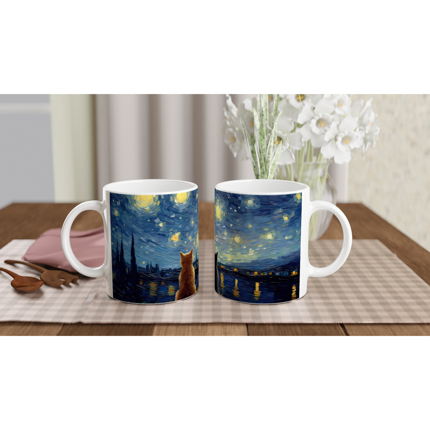 Purry Night - Ceramic Coffee Mug