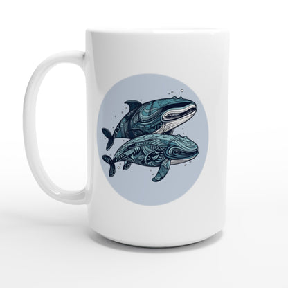 Pair Of Whales - Ceramic Coffee Mug