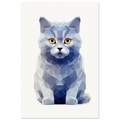 Crystal British Shorthair - Matte Archival Poster