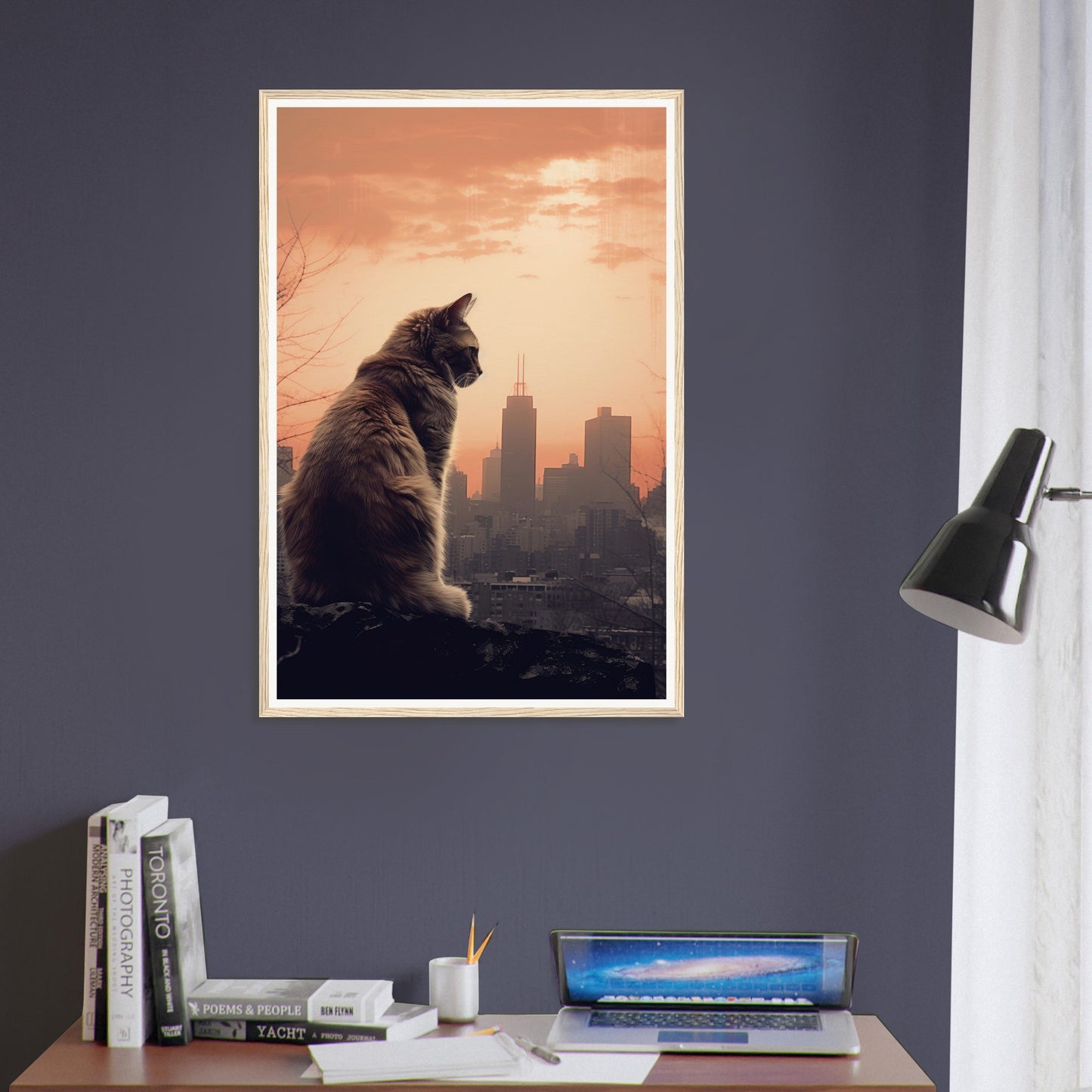 Skyline Cat - Matte Archival Poster