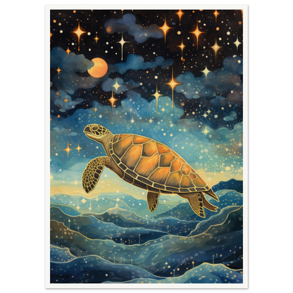 Cosmic Turtle - Matte Archival Poster