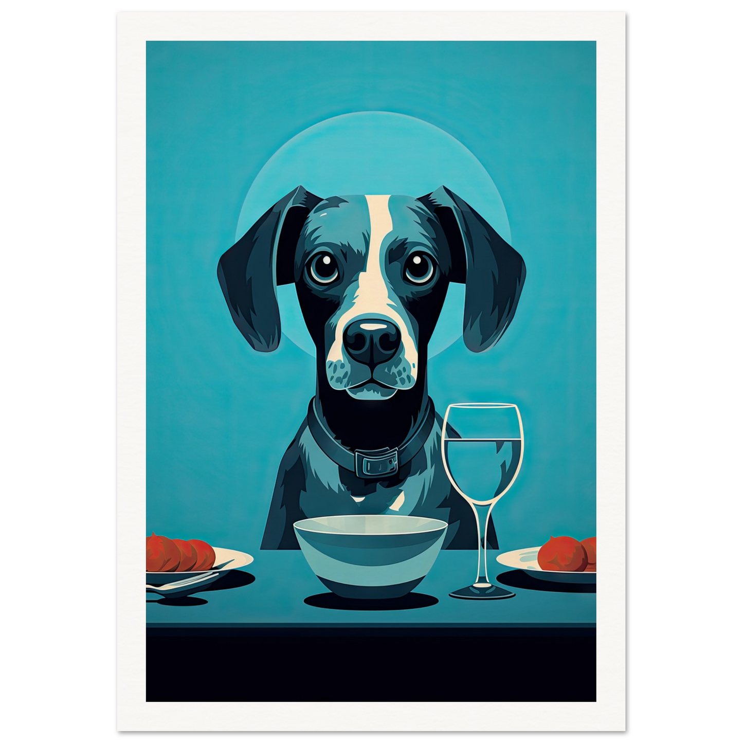 Blue Beagle - Matte Archival Poster