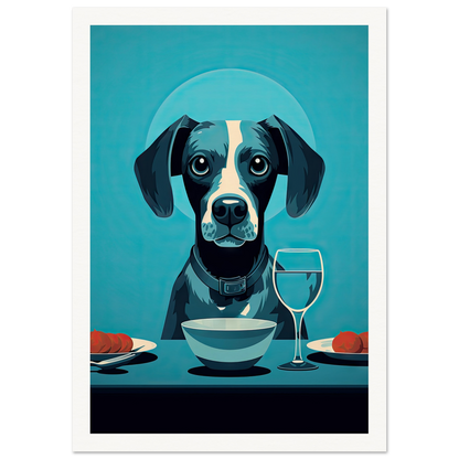 Blue Beagle - Matte Archival Poster
