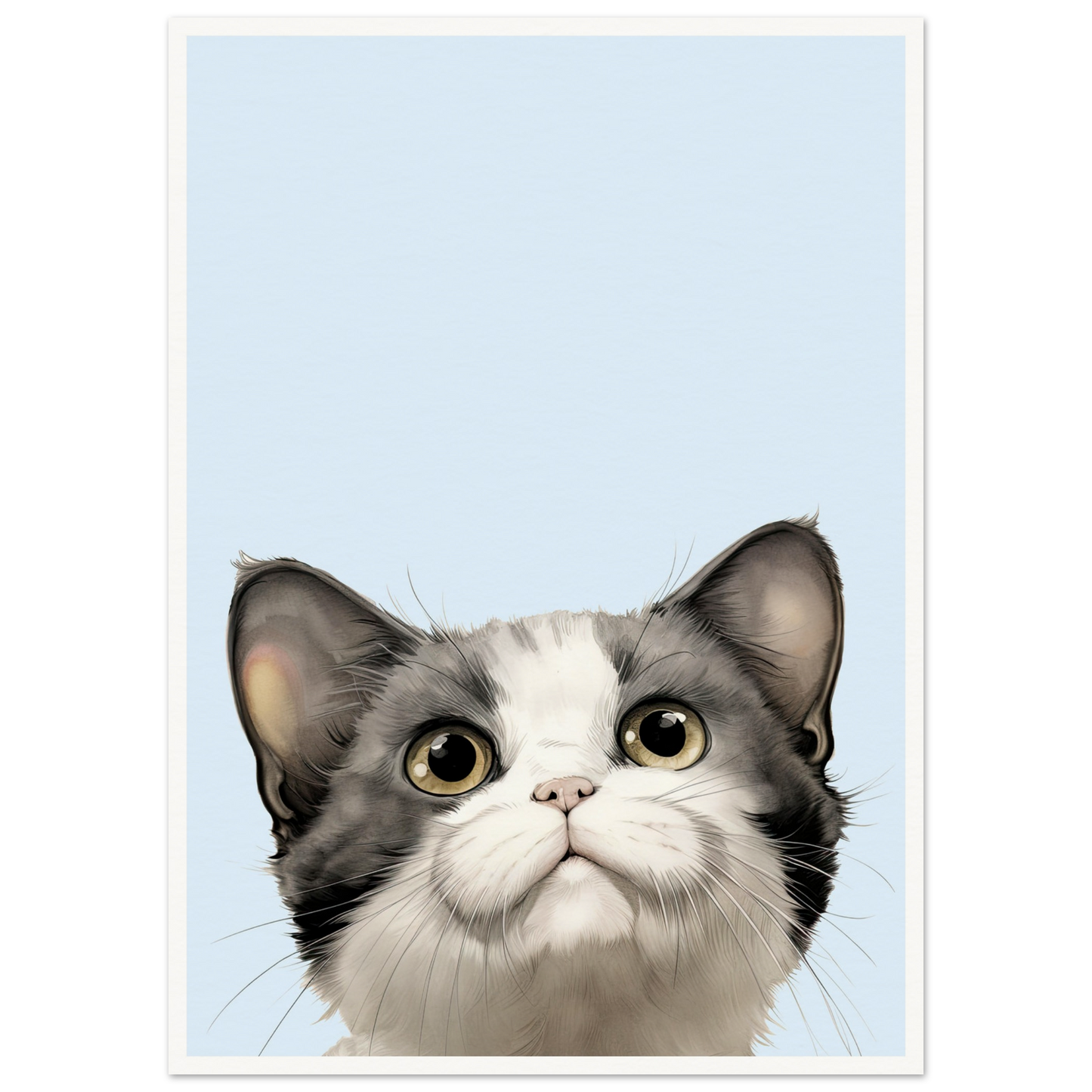 Curious Kitty - Matte Archival Poster