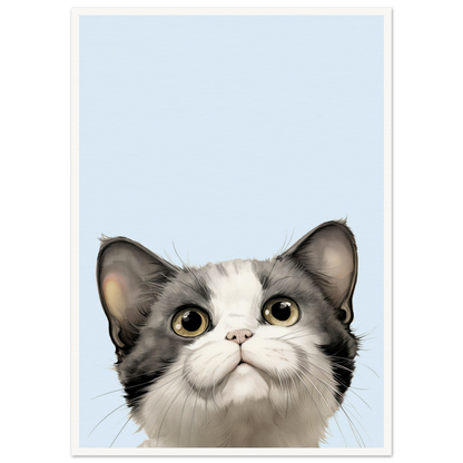 Curious Kitty - Matte Archival Poster