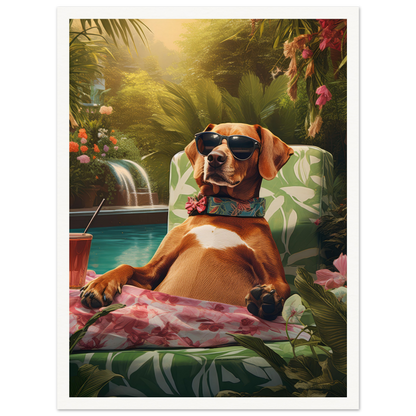 Poolside Paradise II - Matte Archival Poster