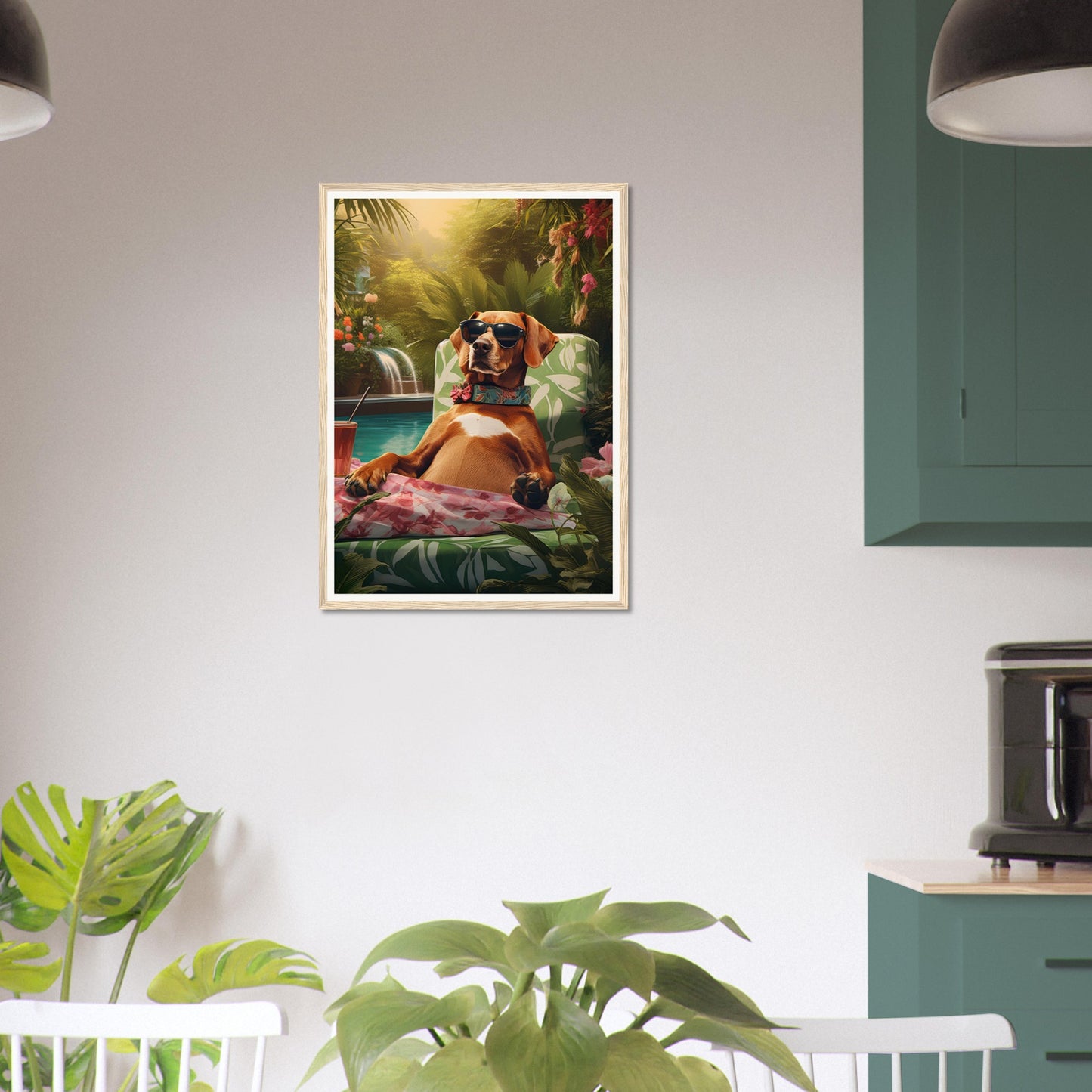 Poolside Paradise II - Matte Archival Poster