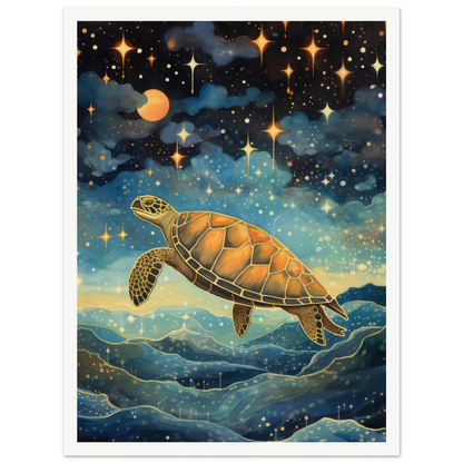 Cosmic Turtle - Matte Archival Poster