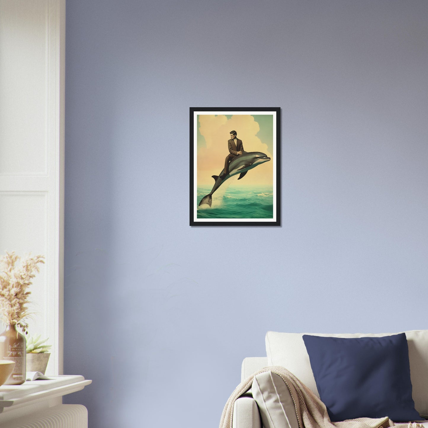 Dolphin Surrealism - Matte Archival Poster