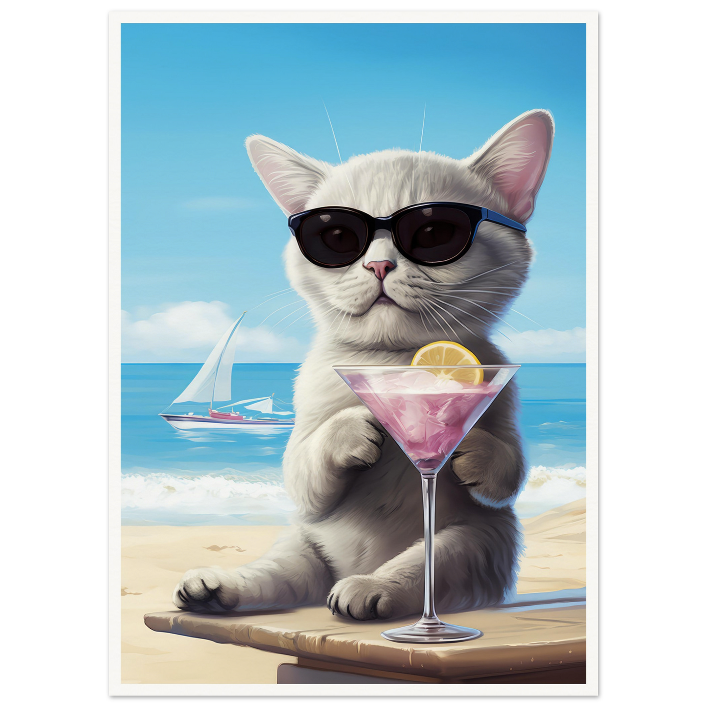 Martini Beach - Matte Archival Poster