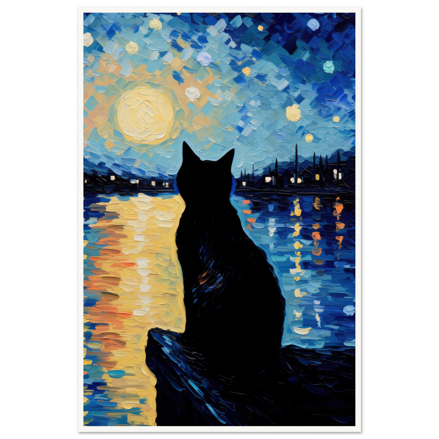Moonrise Docks - Matte Archival Poster