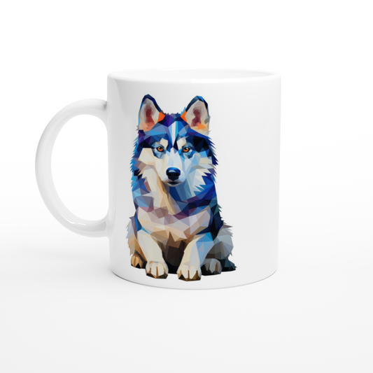 Crystal Husky - Ceramic Coffee Mug