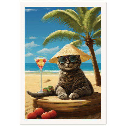 Martini Beach II - Matte Archival Poster