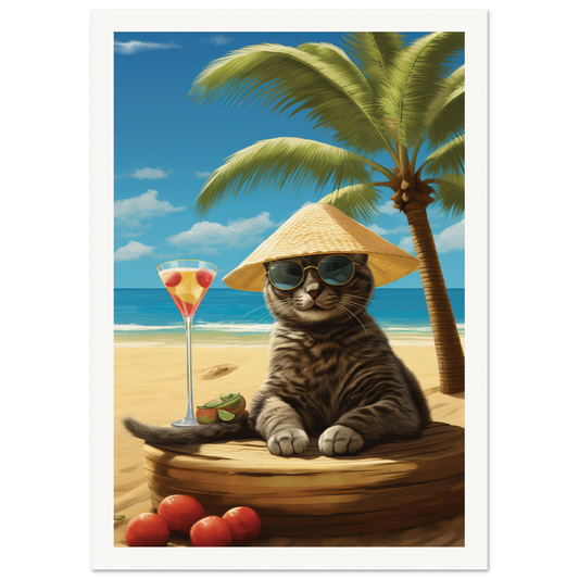 Martini Beach II - Matte Archival Poster