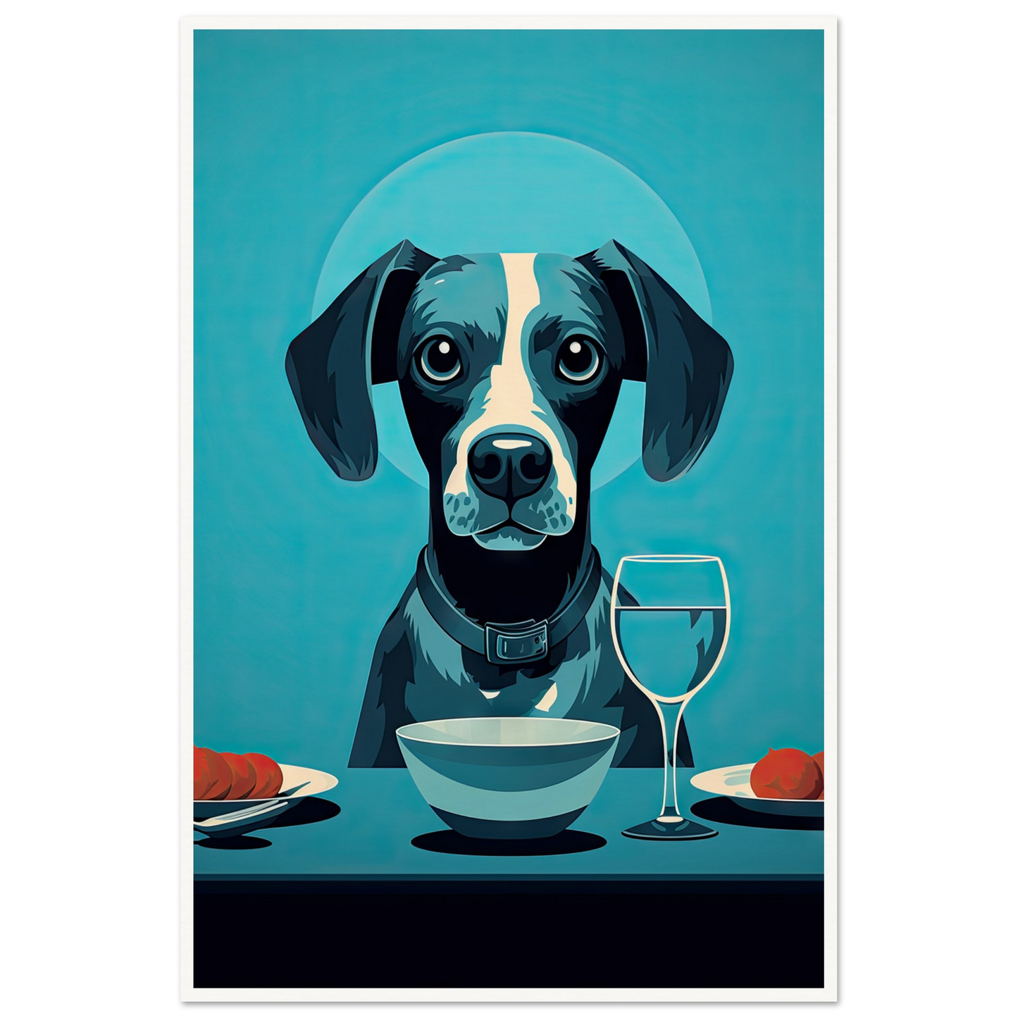 Blue Beagle - Matte Archival Poster