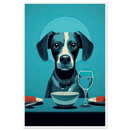 Blue Beagle - Matte Archival Poster