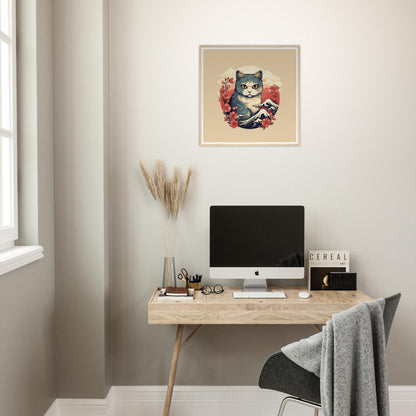 Floral Cat - Matte Archival Poster