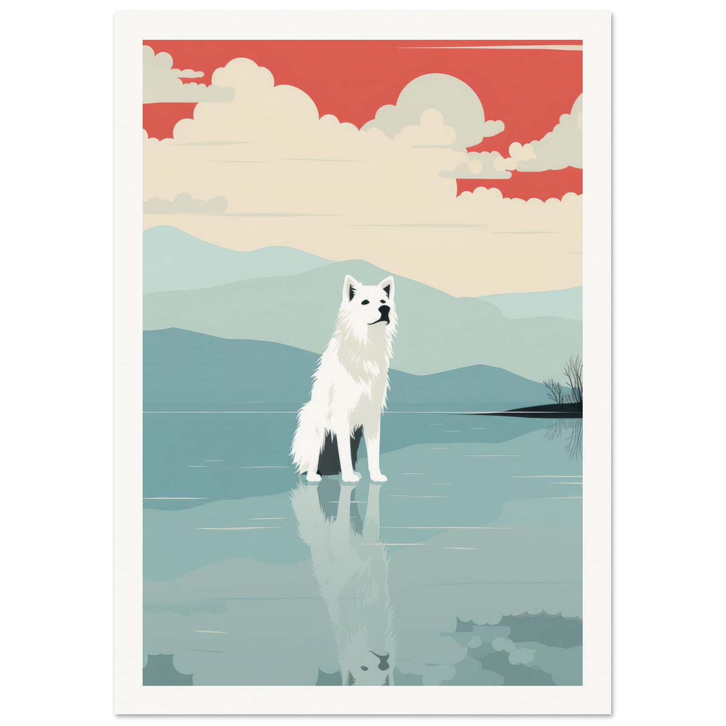 White Wolf Lake - Matte Archival Poster