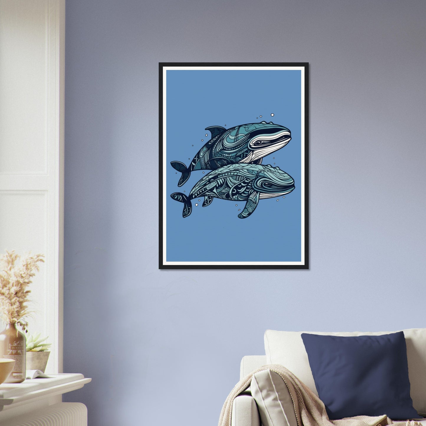 Pair Of Whales - Matte Archival Poster