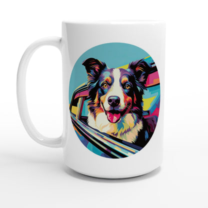 Pop Art Border Collie - Ceramic Coffee Mug