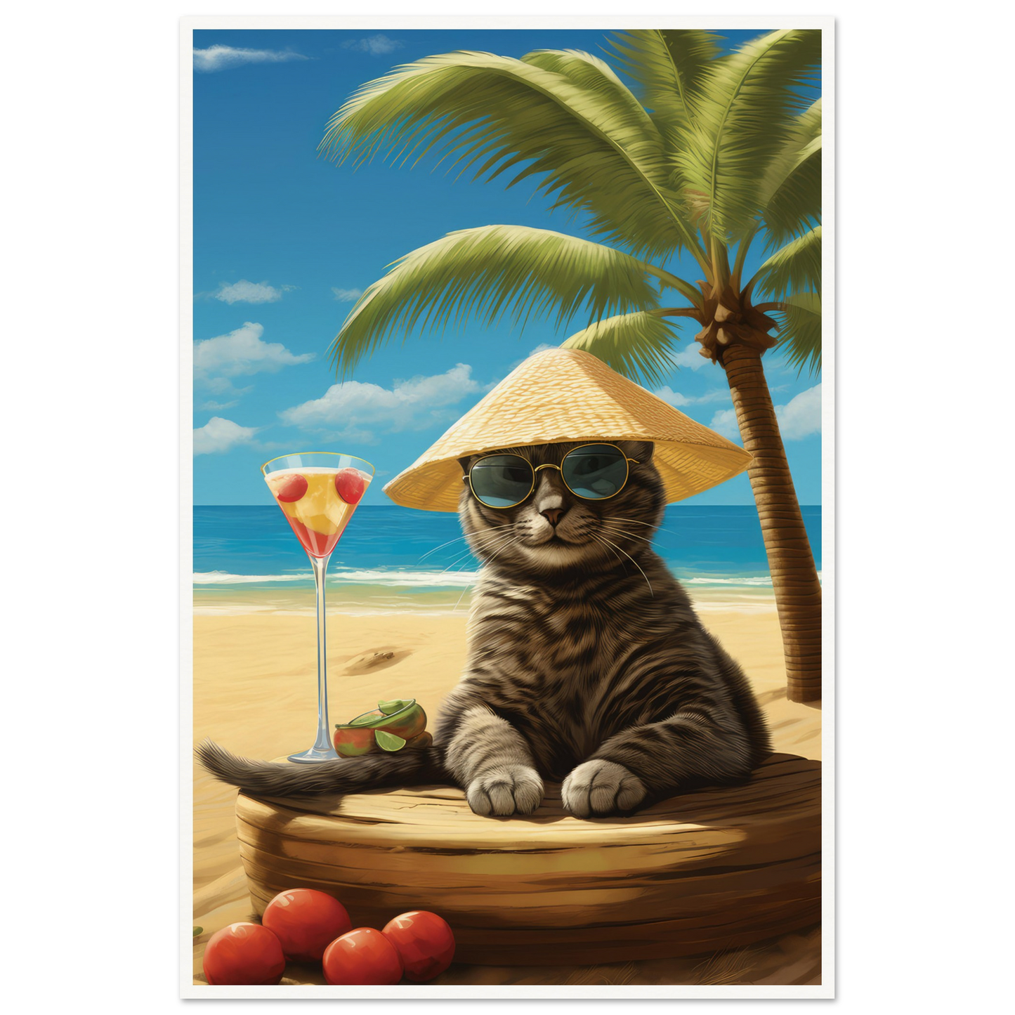 Martini Beach II - Matte Archival Poster