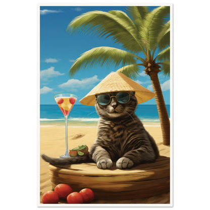 Martini Beach II - Matte Archival Poster